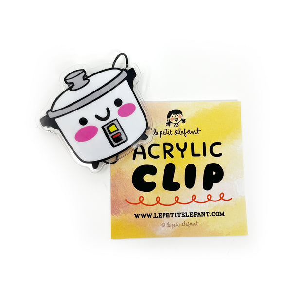 Rice Cooker Acrylic Clip