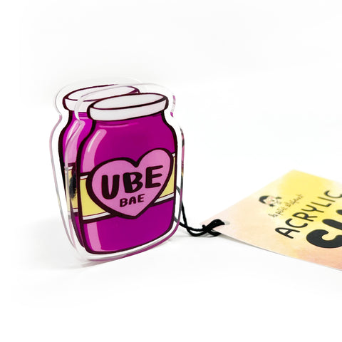 Ube Bae Acrylic Clip