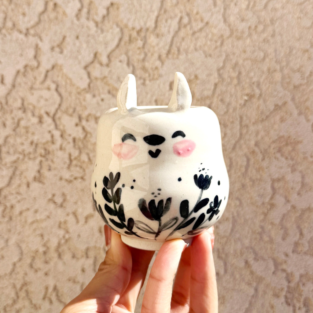 Floral Totoro Ceramic - 12