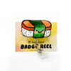 Spam Musubi Acrylic Badge Reel