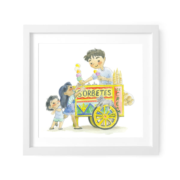 Sorbetes Cart Limited Edition Print