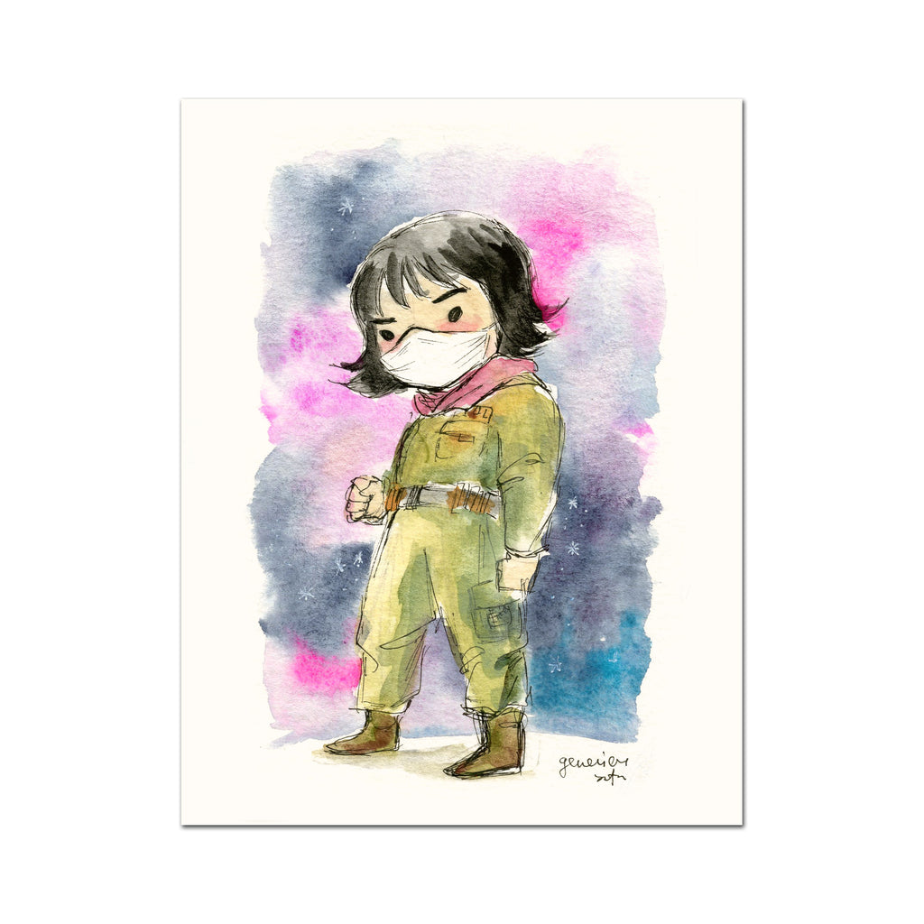 Covid-19 Mini Art Print - Rose Tico