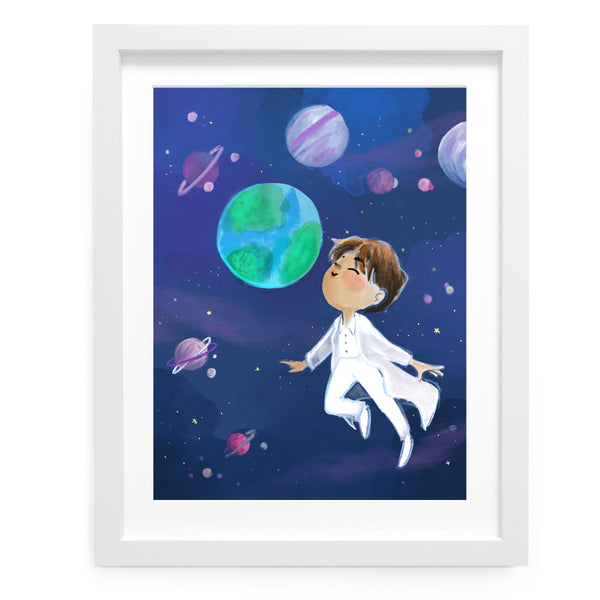 BTS Kim Seokjin Moon Art Print