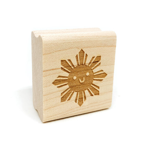 Philippine Sun/Star Rubber Stamp