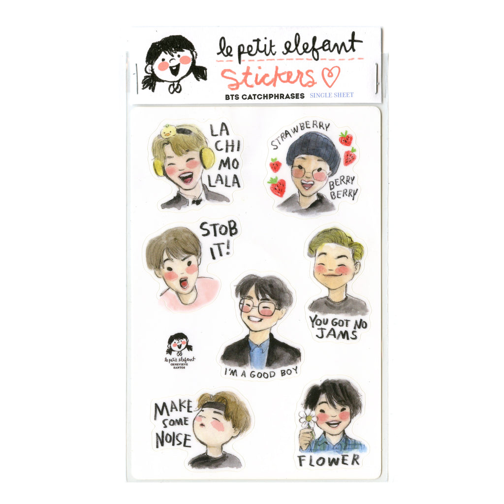 BTS Sticker Sheets