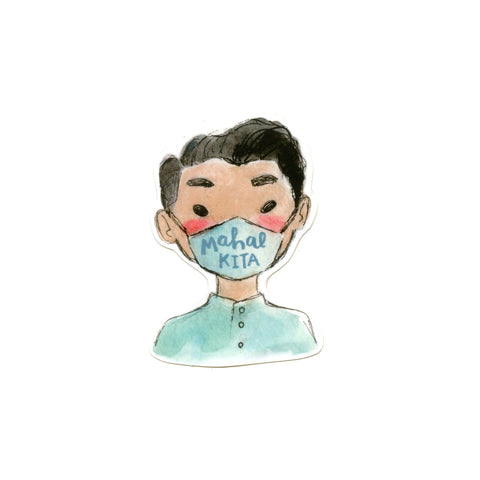 Mahal Kita Mask Boy Sticker